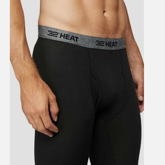 Men's 32 Degrees HEAT Base Layer Pant Black Size Large - Picture 3 of 13